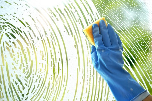 Clean and polished business interior after commercial cleaning