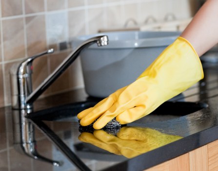 Industrial commercial cleaning in a warehouse facility