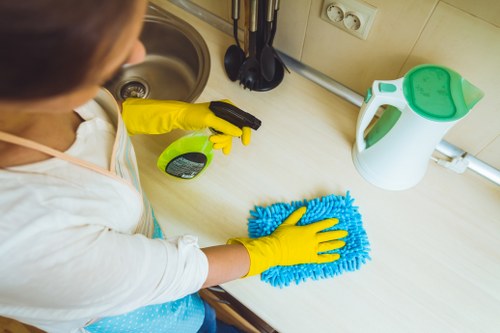 Local Kingston cleaning professionals handling a commercial space
