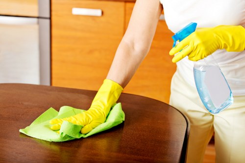 Professional after builders cleaning in a renovated room